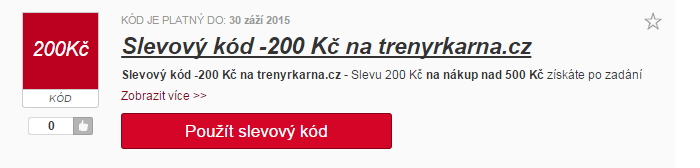 Slevový kód trenyrkarna.cz
