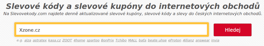 vyhledávaní xzone slevových kódů vyhledávaní xzone slevových kódů