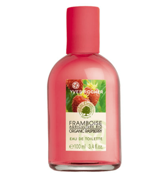 Toaletní voda s přírodním aromatem malin. Dostupná na Yves-Rocher.cz
