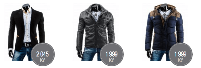 Sleva na pánské kabáty