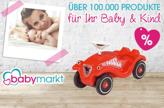 Ein rotes Auto für Kinder bei babymarkt