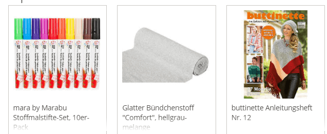 Top produkte bei buttinette