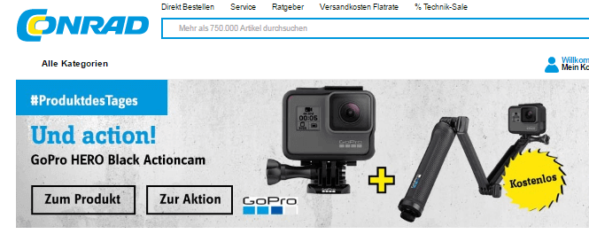 Eine Camera bei CONRAD
