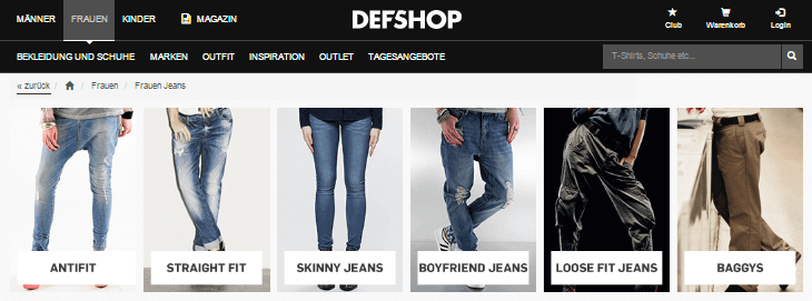 Jeans für Damen bei DEFDEFSHOP