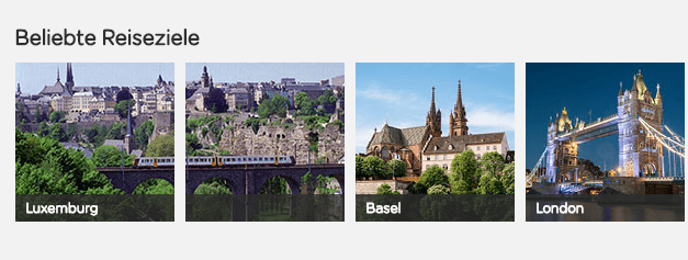 Bliebte Reiseziele bei easyjet