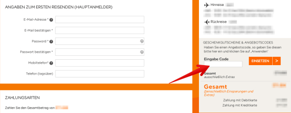 Einen easyjet Gutschein einlösen
