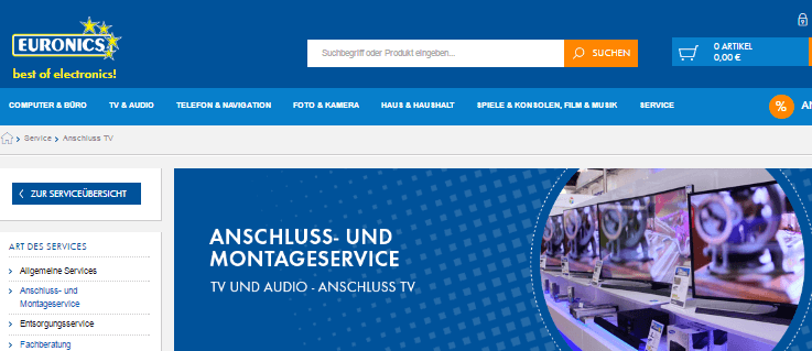 Anschluss TV EURONICS