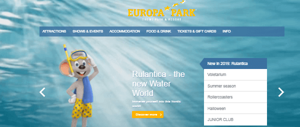 Europa Park Hauptseite
