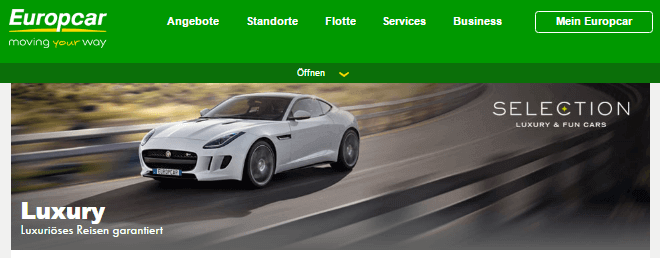 Jaguar bei Europcar