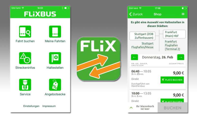 Die Flixbus App