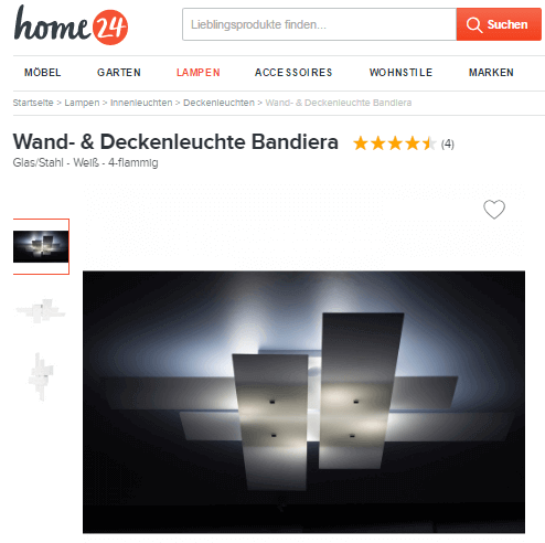 Lampen und Leuchten bei home24