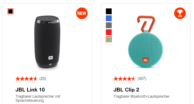 Bluetooth-Lautsprecher bei JBL