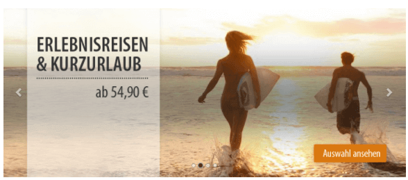 Jochen Schweizer Haupseite