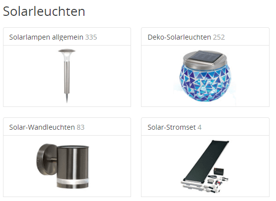 Solarleuchten bei Lampenwelt