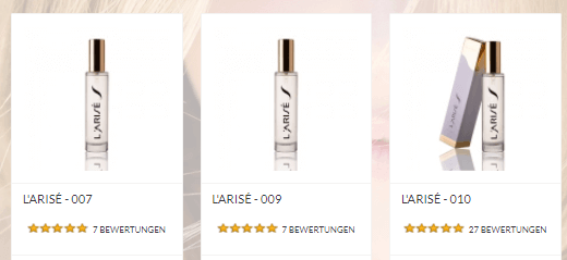 Parfums bei L’ARISÉ