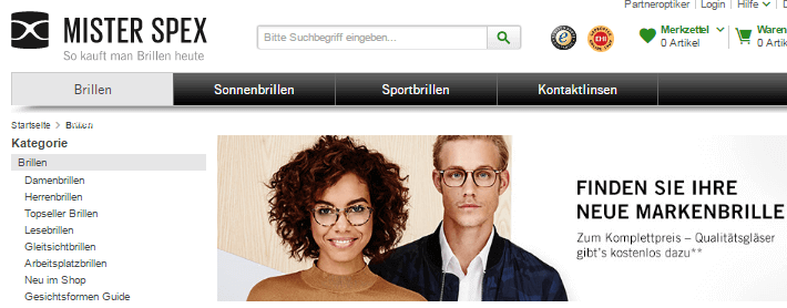 Brillen Mister Spex