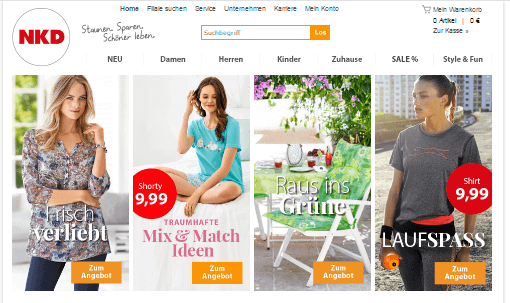 Damenmode bei NKD