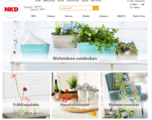 Accessoires für Zuhause bei NKD