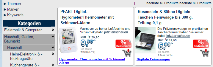 PEARL Rabatte und Sonderangebote