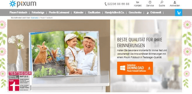 Fotobuch bei Pixum
