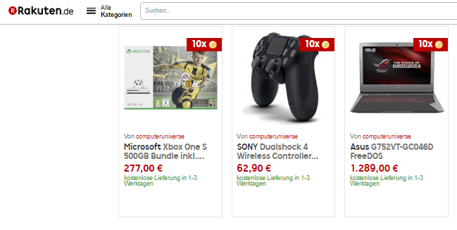 Laptop bei Rakuten.de