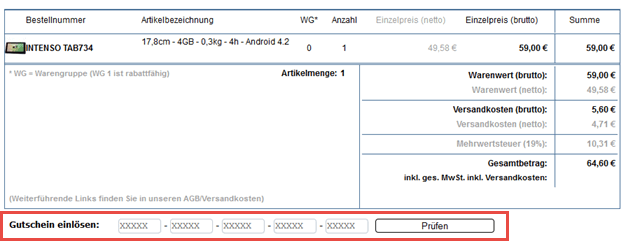 reichelt elektonik Gutschein einlösen