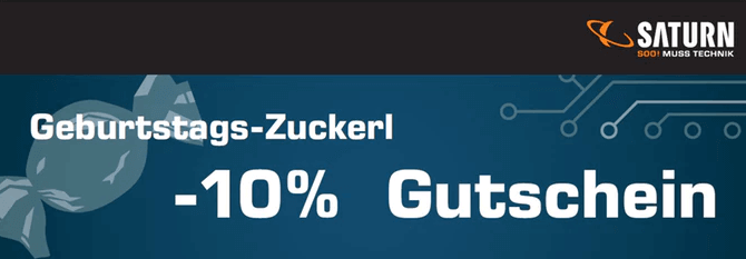 SATURN Geburtstags-Zuckerl