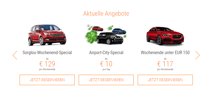 Wagen bei Sixt