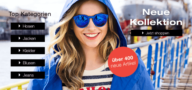 Eine Frau in blauen Sonnenbrillen