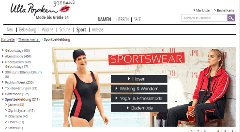 Badeanzug bei Ulla Popken