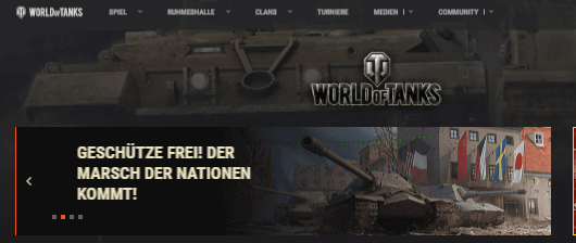 World of Thanks Hauptseite