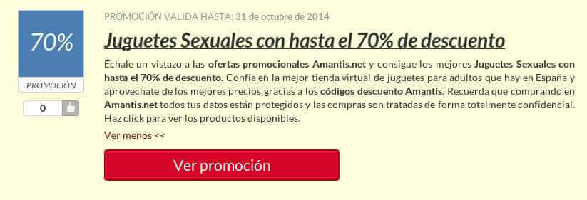código promocional Amantis Ejemplo de Código Descuento Amantis