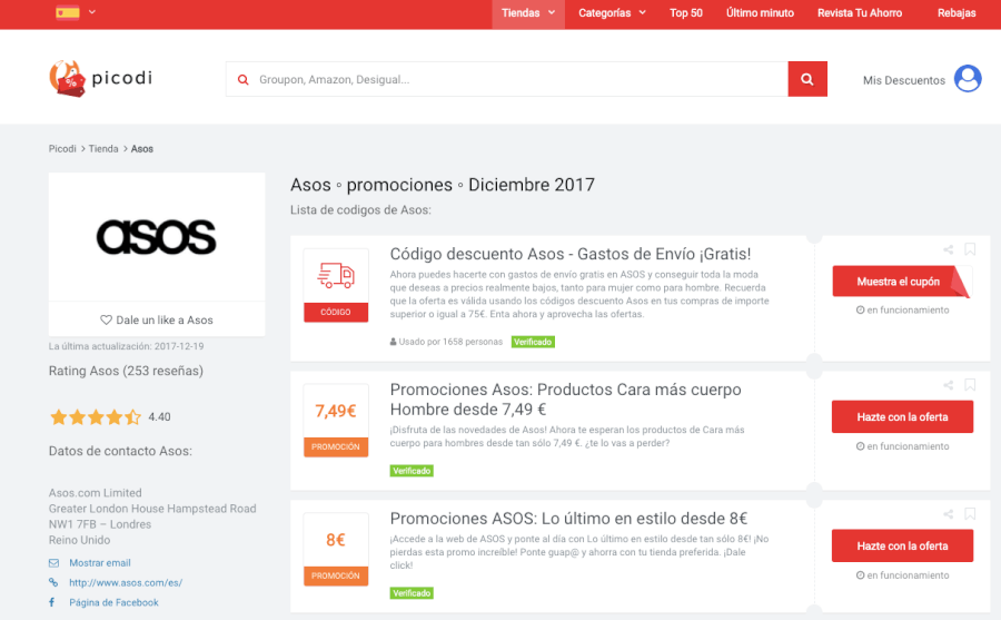 promociones asos picodi