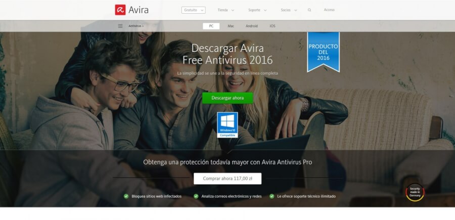 Antivirus Avira Free 