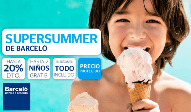 Barceló ofertas para ninos El sitio ofrece diferentes promociones y cupones descuento Barceló Hoteles