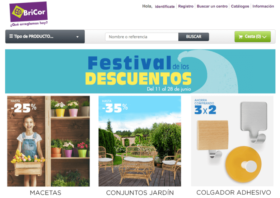 promociones bricor homepage
