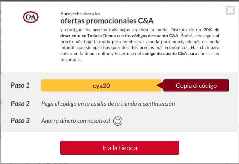 Código Descuento C&A Código Promocional C&A