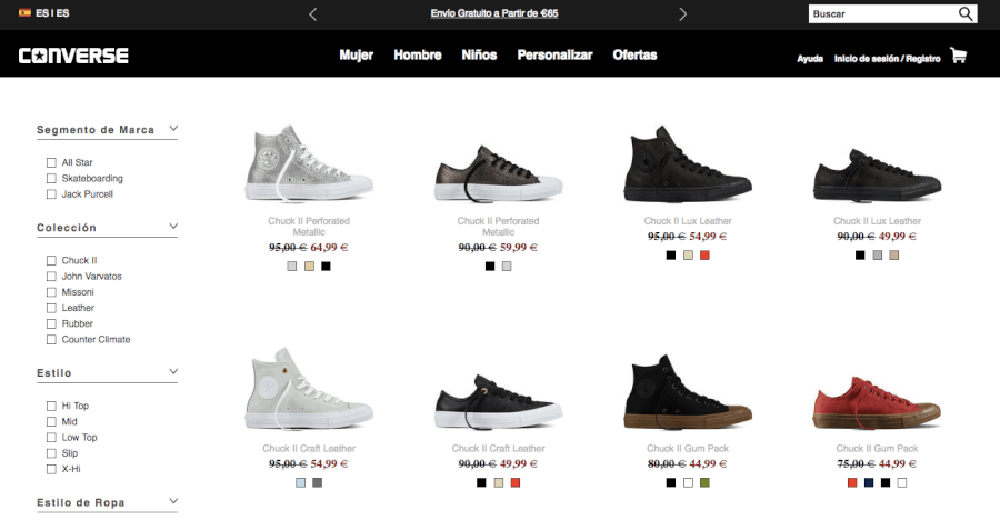 Codigo promocional Converse Octubre 2024 Picodi Espana