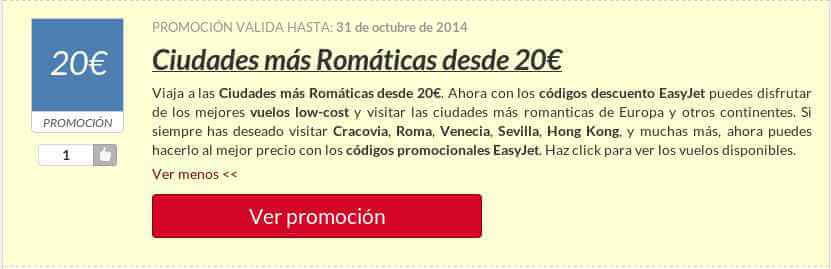 ofertas promocionales easyjet codigo promocional easyjet
