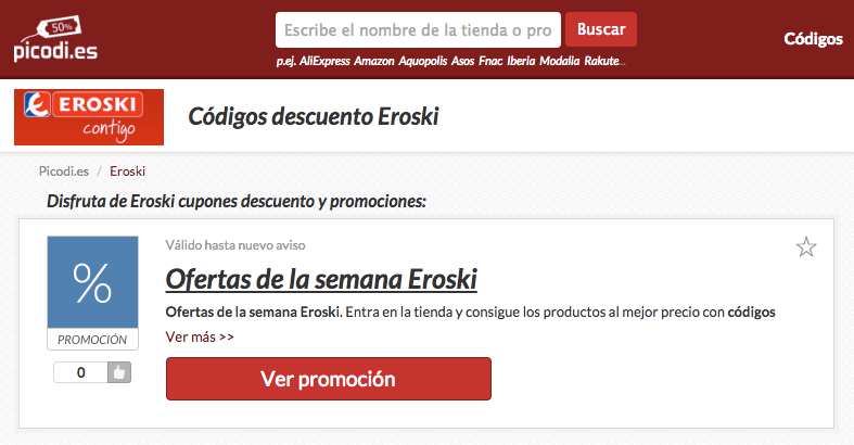 descuentos eroski