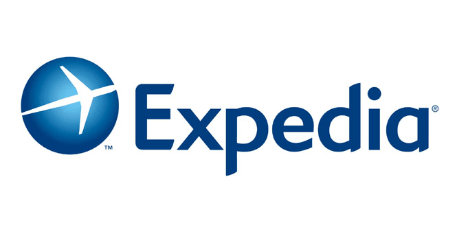 Expedia logo Busca viajes con cupones descuento Expedia