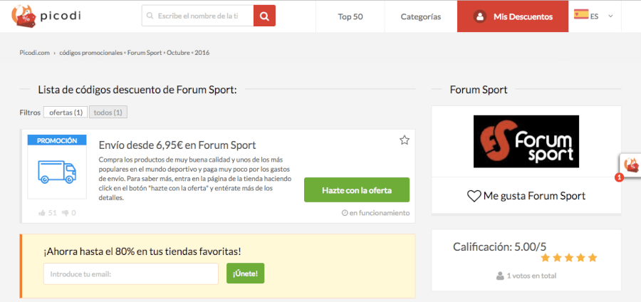 Ofertas Forum Sport Descuentos Forum Sport