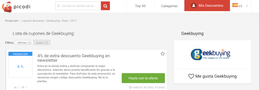codigos descuento de la tienda online geekbuying codigos descuento Geekbuying
