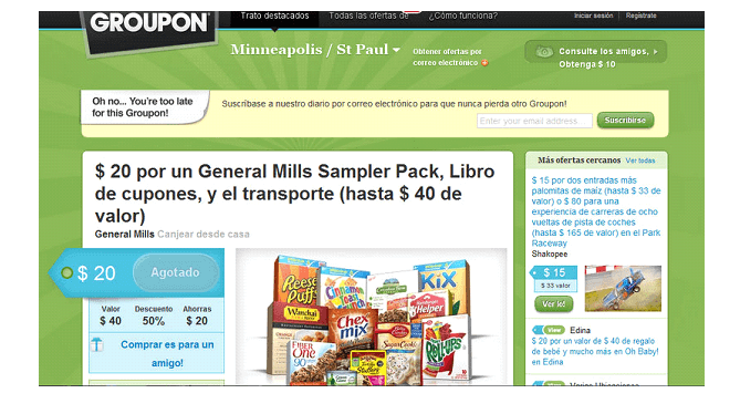 Groupon ofertas diarias Codigo descuento Groupon ofrecen grandes descuentos para tus compras.