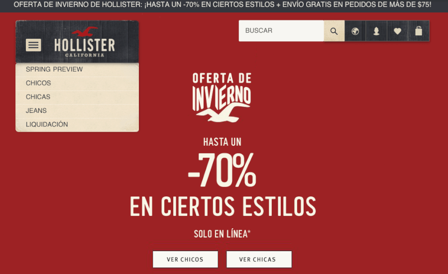 Codigo promocional Hollister Noviembre 2024 Picodi Espana