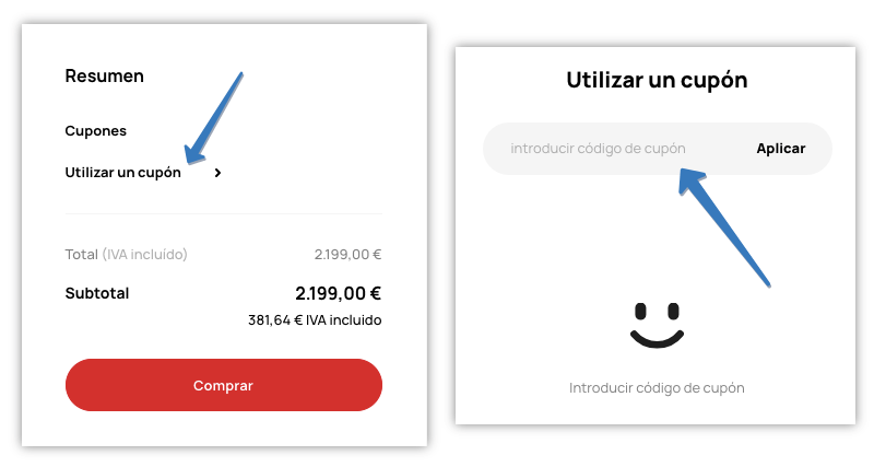 Dónde ingresar el código descuento Huawei en la página web