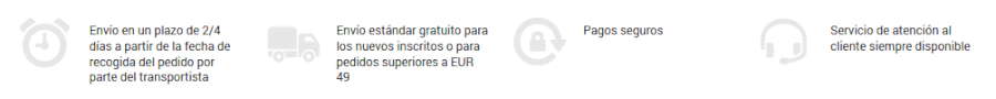 Condiciones de entrega Kiko ofrece diferentes opciones de entrega