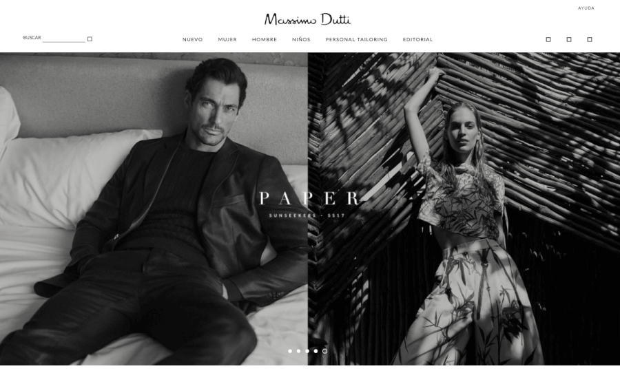 home de la tienda massimo dutti