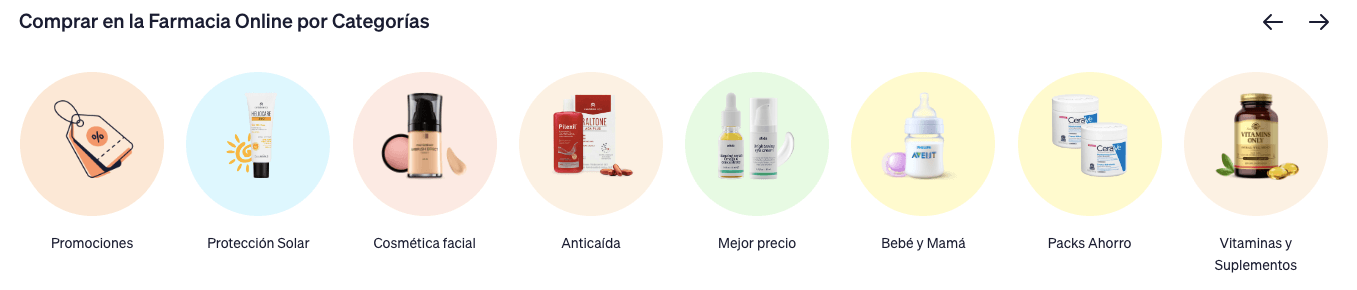 Los productos disponibles en Mifarma