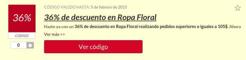 cupón descuento Sheinside Ejemplo de Código Descuento Sheinside